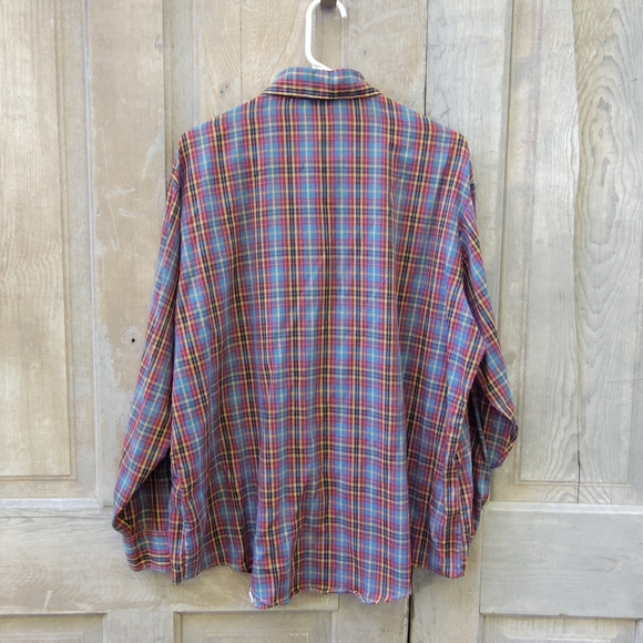 Vintage Plaid Western Shirt - Picture 6 of 7